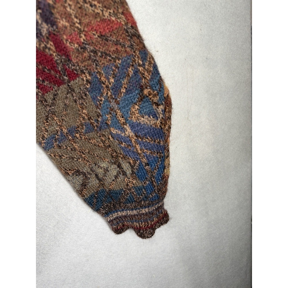 VTG INTI for George Alexander Mens L 100% Alpaca Handloomed in Bolivia Sweater - Picture 9 of 9